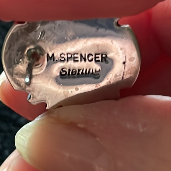 Pink Shell & Sterling Earrings - Picture 3 of 3